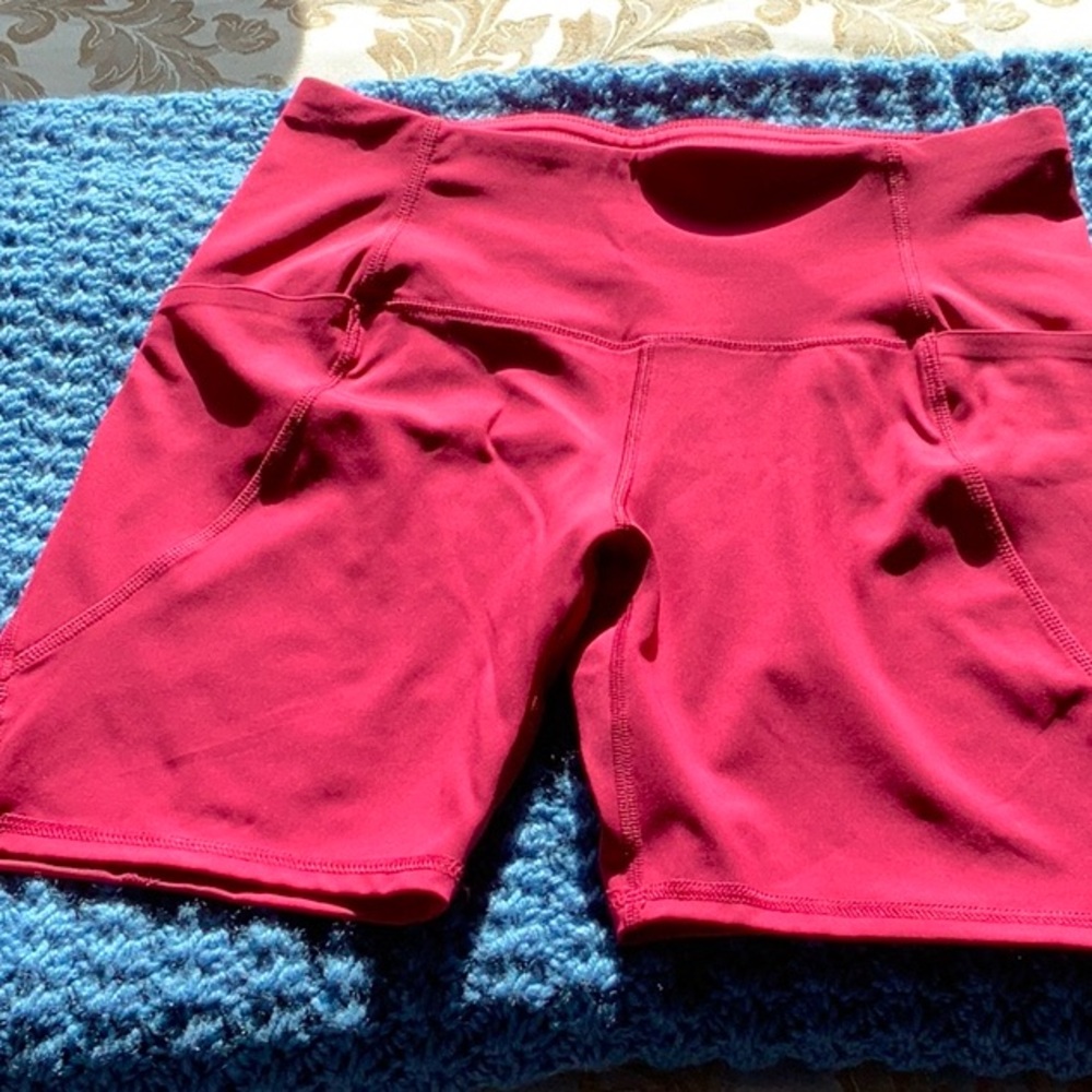 Hot pink L stretch biker shorts